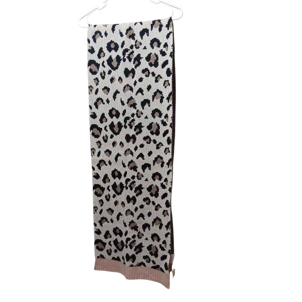 Francesca Leopard Print Scarf NWT